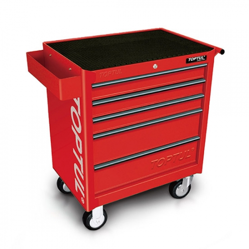 Toptul W/5-Drawer Tool Trolley - 157PCS Mechanical Tool Set (GENERAL SERIES) RED