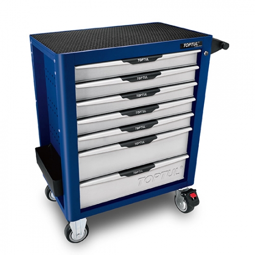 W/7-Drawer Tool Trolley - 227PCS Mechanical Tool Set (PRO-PLUS SERIES) BLUE