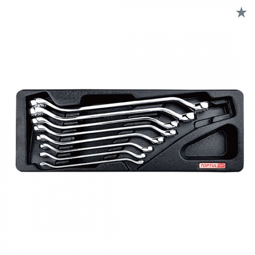 Great Neck S4375 5-Piece SAE Deep Offset Double Box End Wrench Set – Chrome Polished