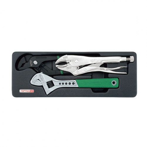 3PCS - Adjustable Wrench & Pliers Set