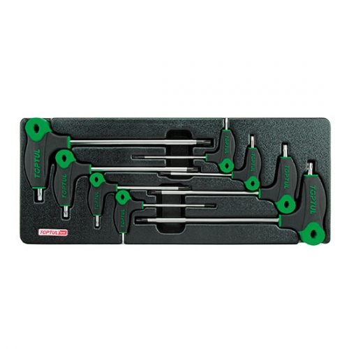 8PCS - L-Type Two Way Star & Tamperproof Key Wrench Set