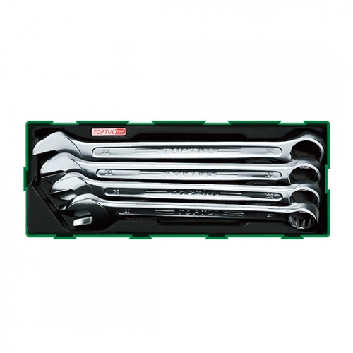 4PCS - 15° Offset Super-Torque Combination Wrench Set