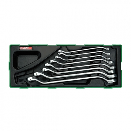 8PCS - 45° Offset Double Ring Wrench Set