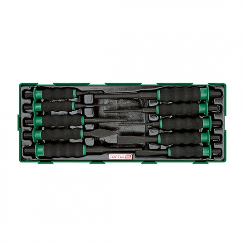 10PCS - Soft Grip Chisel & Punch Set