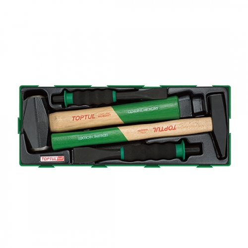 4PCS - Hammer & Soft Grip Chisel Set