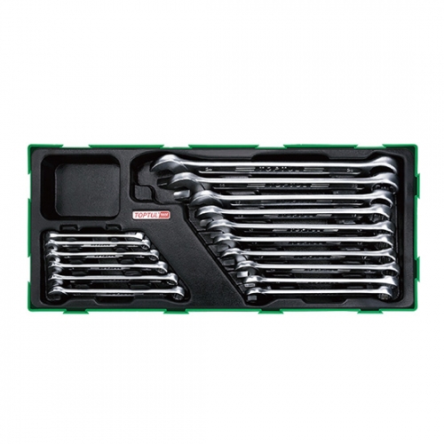 16PCS - 15° Offset Super-Torque Combination Wrench Set