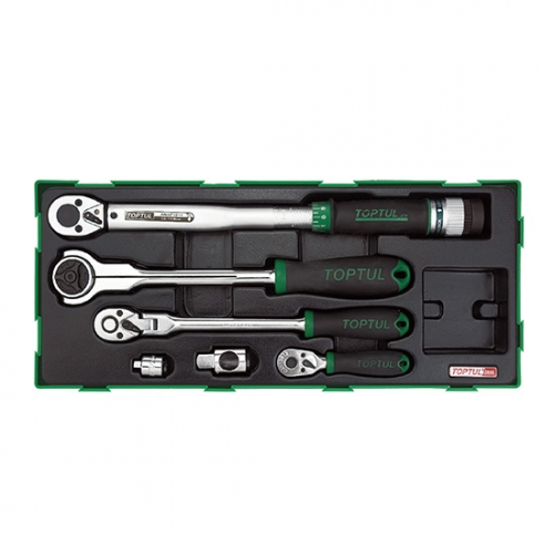 6PCS - Torque Wrench, Adaptor & Ratchet Handle Set