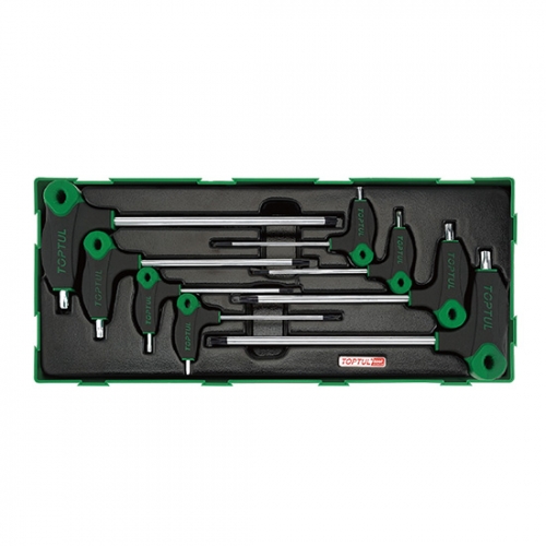 8PCS - L-Type Two Way Star & Tamperproof Key Wrench Set