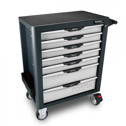 W/7-Drawer Tool Trolley - 261PCS Mechanical Tool Set (PRO-PLUS SERIES) GRAY