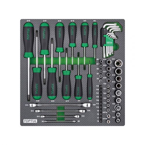 61PCS - Star Wrench, Socket & Screwdriver Set