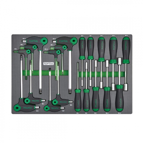 20PCS - Hex Nutspinner & L-Type Two Way Ball Point Key Wrench Set