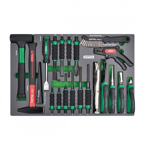 21PCS - Hammer, Punch, Chisel & Plier Set