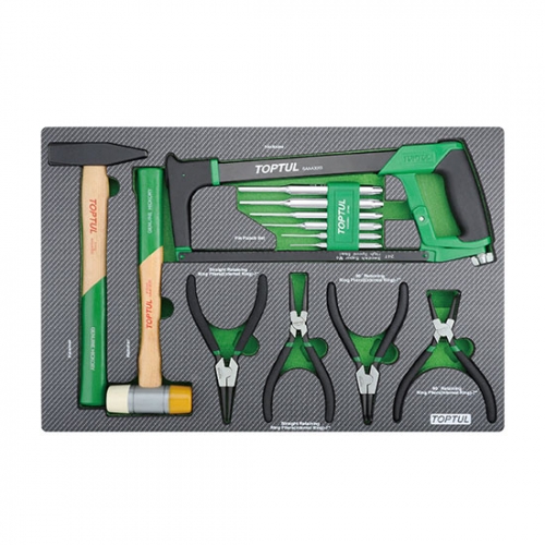 13PCS - Hammer, Punch, Hacksaw & Pliers Set