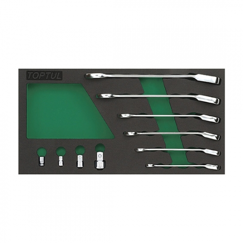 10PCS - Pro-Series Reversible Ratchet Combination Wrench Set