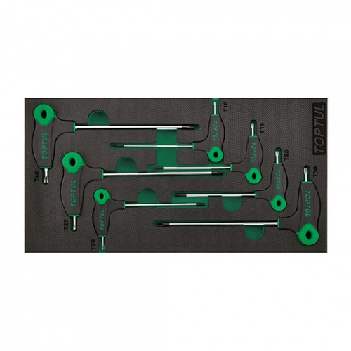 7PCS - L-Type Two Way Star & Tamperproof Key Wrench Set