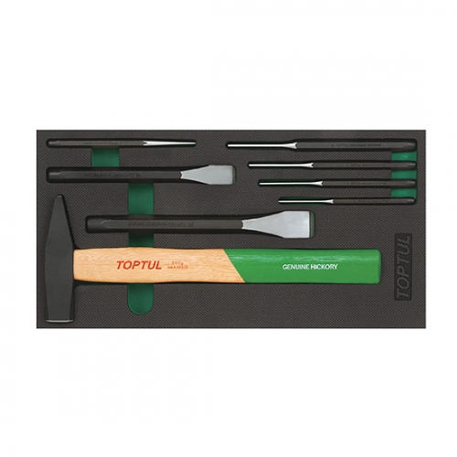 8PCS - Hammer, Punch & Chisel Set