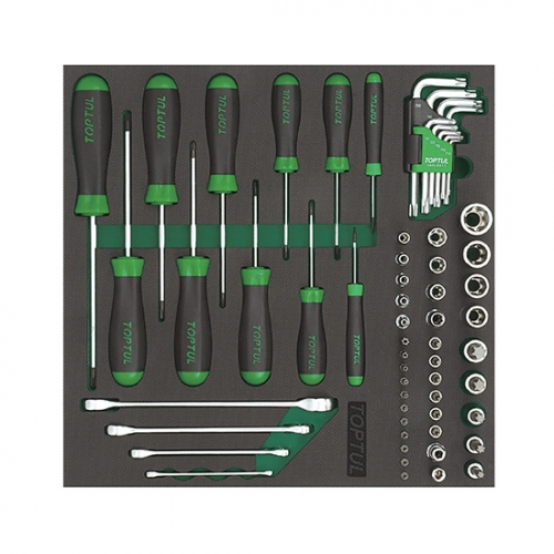 61PCS - Star Wrench, Socket & Screwdriver Set