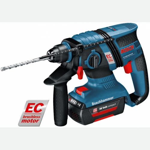 Bosch Cordless Rotary Hammer 18mm 1500rpm 36V 3kg GBH36V-EC Com