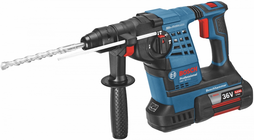 Bosch Cordless Rotary Hammer 28mm,940rpm,18V,5kg GBH36VLi Plus