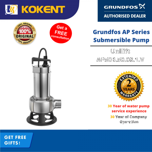 Grundfos Unilift AP50B.50.08.1.V Manual Submersible Pump