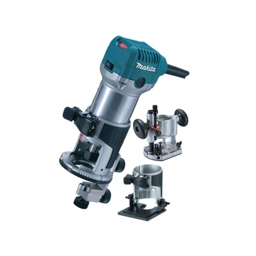 Makita Wood Trimmer with 3 Base 6mm 710W 30000rpm 2kg RTO700CX2