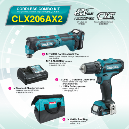 12Vmax Cordless Combo Kit