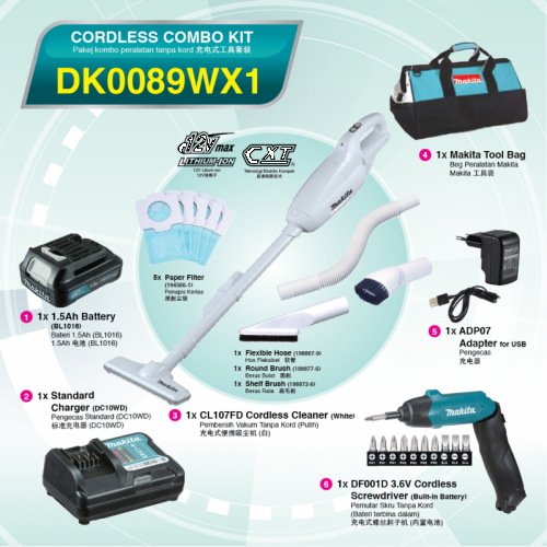 12Vmax Cordless Combo Kit