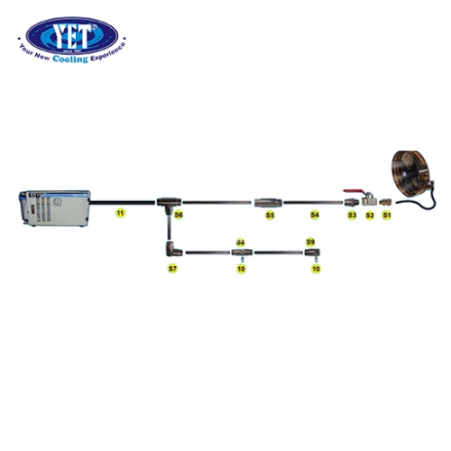 YET SLIP TYPE FITTING (NICKLE PLATED)FOR STAINLESS STEEL TUBING & NYLON TUBING