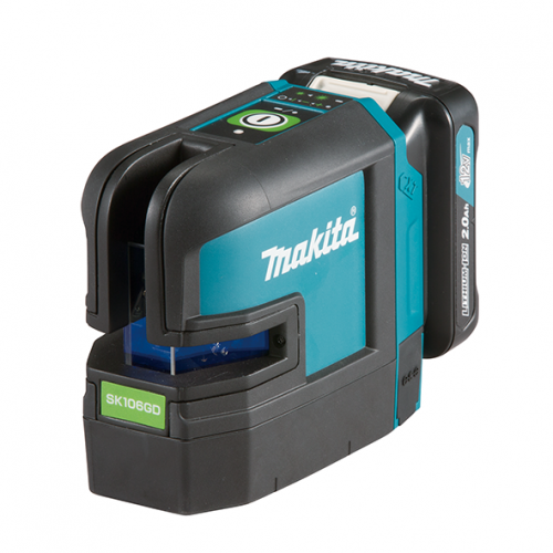 12Vmax Rechargeable Green 4-point Cross Line Laser