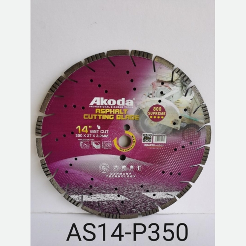 AK 14''DIAMOND CUTTING BLADE ASPHALT BLADE PURPLE  AS14-P350