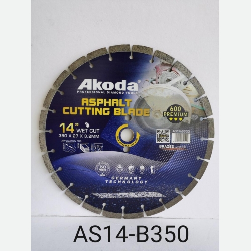 AK 14''DIAMOND CUTTING BLADE ASPHALT BLADE BLUE SU AS14-B350