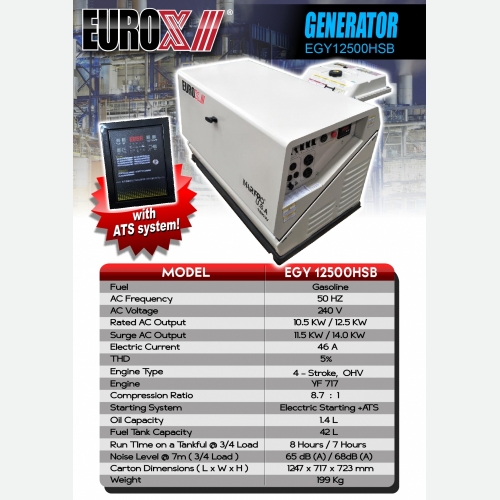 EURO X EGY12500HSB (L) Generator