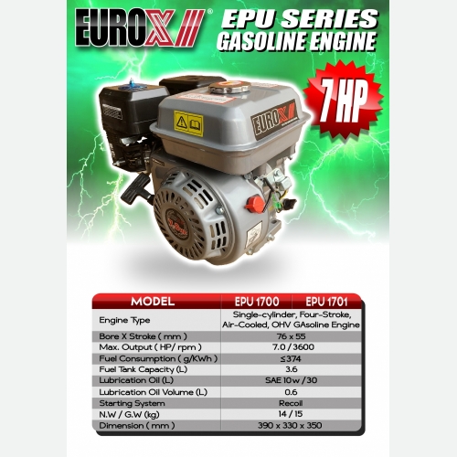 EURO X EPU 1700 1701 (L) EPU SERIES GASOLINE ENGINE