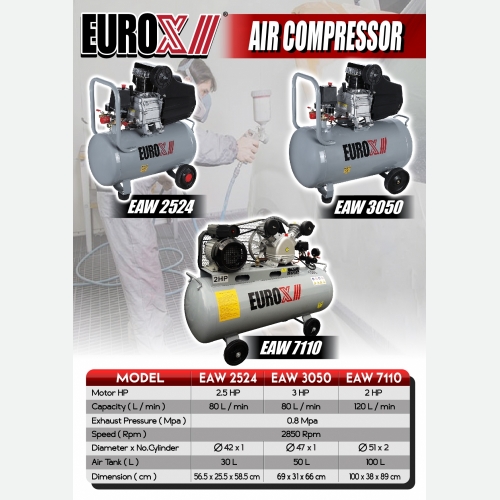 EUROX EAW 2524 3050 7110 (L) AIR COMPRESSOR