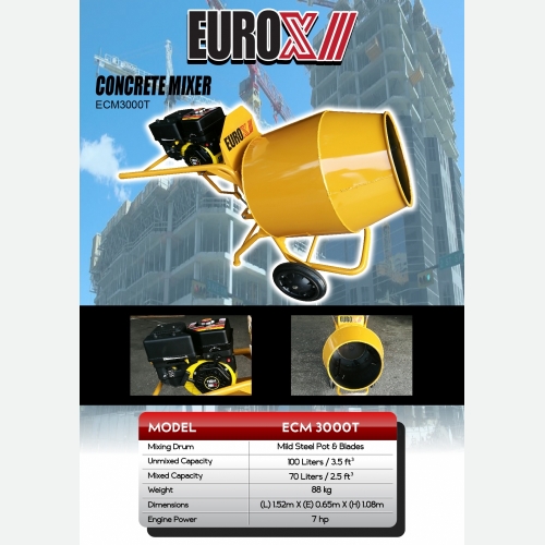 EUROX ECM3000T(FINAL) CONCRETE MIXER