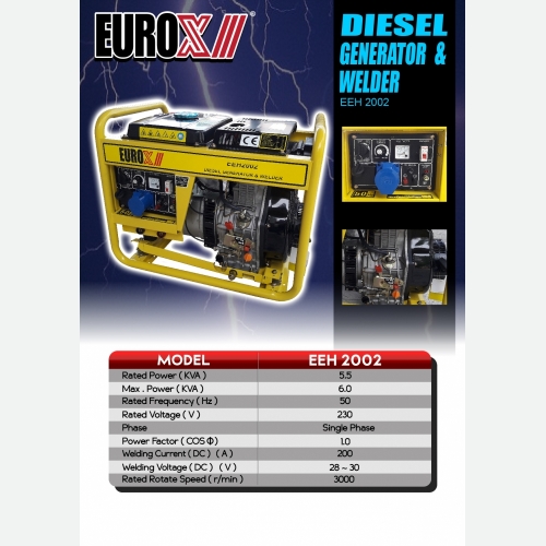 EUROX EEH 2002 (L) DIESEL GENERATOR WELDER