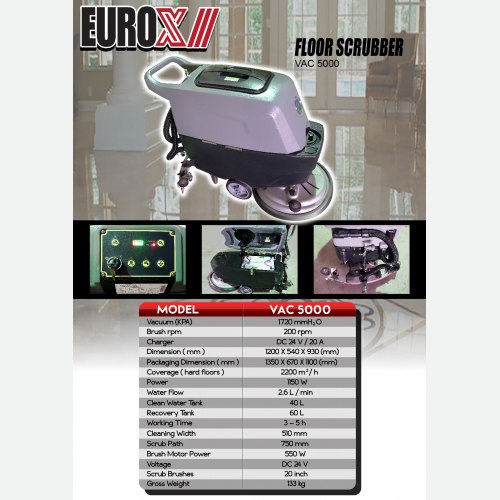 EUROX VAC 5000(FINAL) FLOOR SCRUBBER