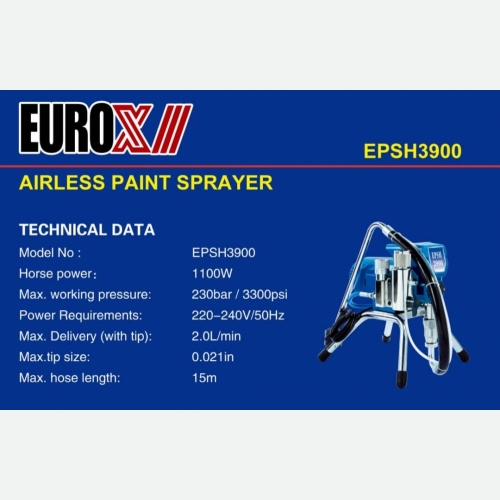 EUROX AIRLESS PAINT SPRAYER EPSH3900
