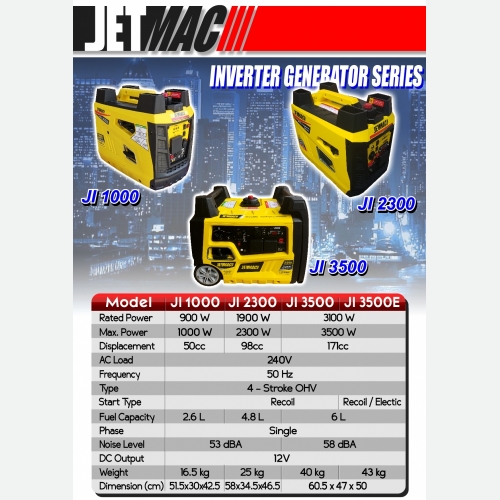 EUROX JI SERIES (L) INVERTER GENERATOR SERIES