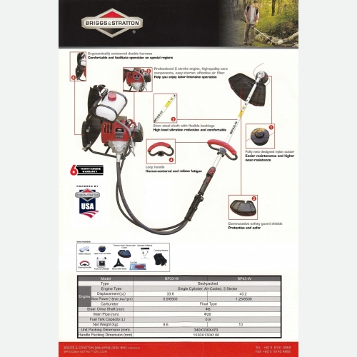 B&S TB SERIES BRUSH CUTTER (USA)