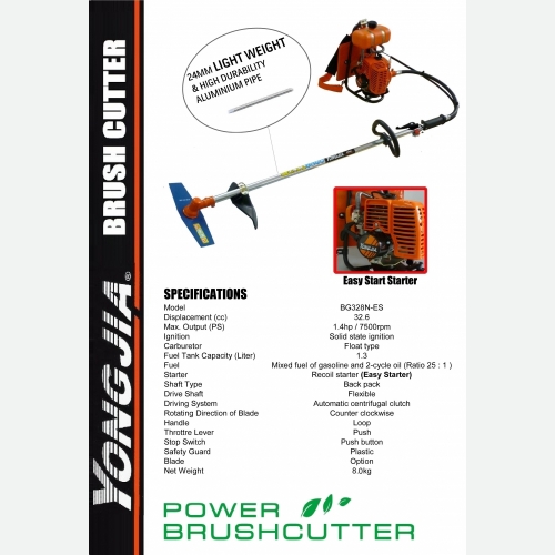 BRUSH CUTTER BG328N YONGJIA