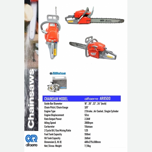 ALFARRE AR8500 CHAINSAW 18''