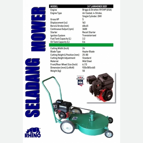 24'' LAWN MOWER WITH B&S RS 5HP