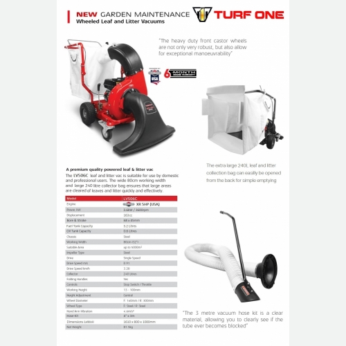 TURF ONE LV506 LEAF VACUUM