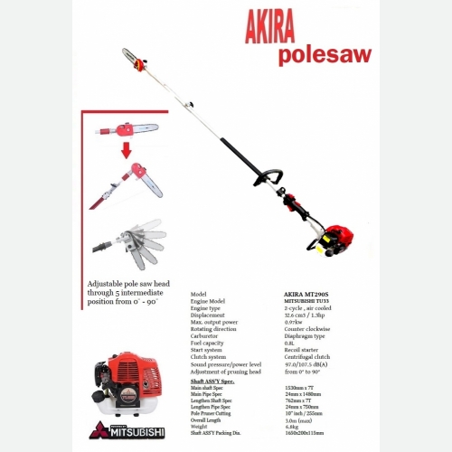 AKIRA MTS290S-TU33 POLE SAW