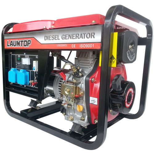 Launtop Diesel Generator 2000W, 4.2HP, 12.5L, 57kg LDG2200CL