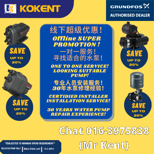 KL AND KLG HOME WATER BOOSTER PUMP (PAM AIR) NEWLY INSTALLATION SERVICE