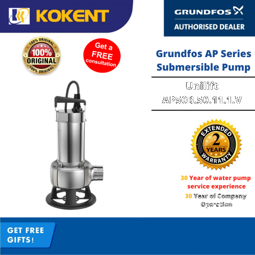 Grundfos Unilift AP50B.50.11.1.V Manual Submersible Pump