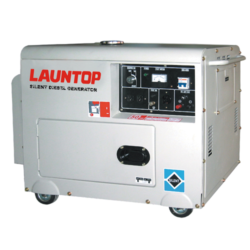 Launtop Diesel Silent Generator 5.5kw, 8HP, 16L, 154kg LDG6500S