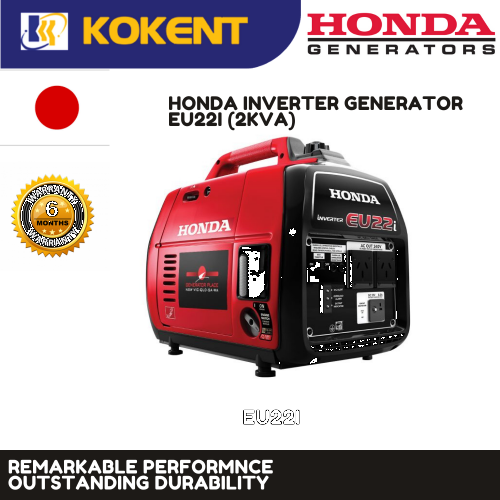 HONDA INVERTER GASOLINE GENERATOR EU22I 2.0KVA